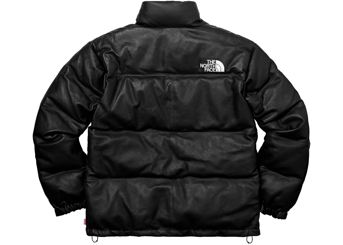 Мужская куртка Leather Nuptse из кожи Supreme The North Face, Black — фото 3