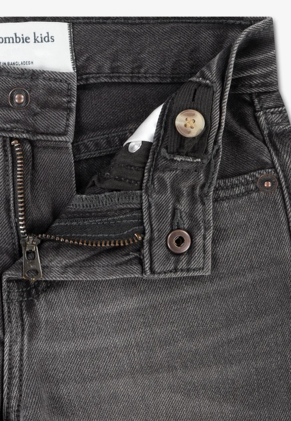 Свободные джинсы - джинсы прямого кроя Abercrombie & Fitch, Grey — фото 4