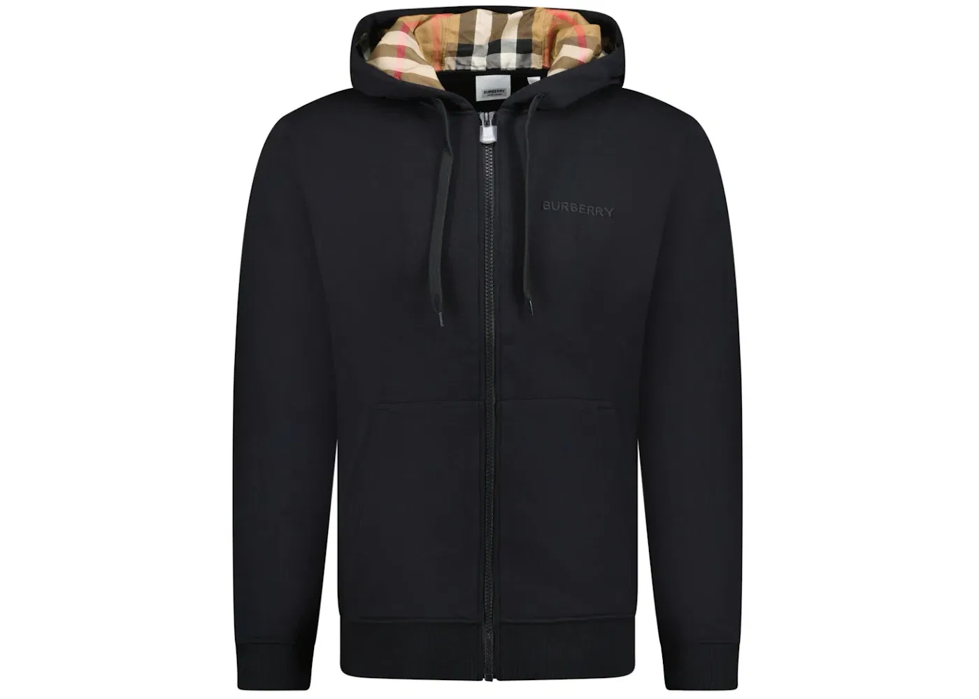 Мужская худи с вышивкой Hove Check Burberry, Black