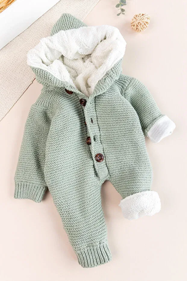 Детский комбинезон для девочек с длинным рукавом Babymod, Green — фото 3
