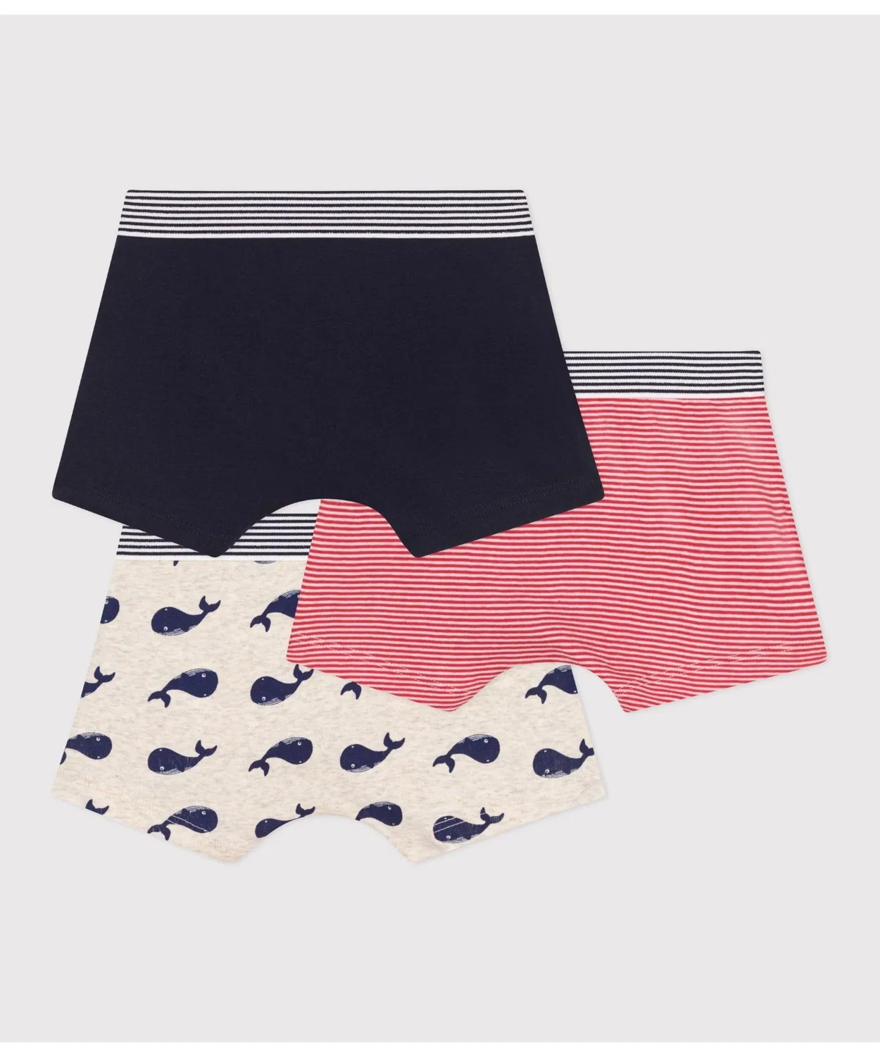 Детские трусы-боксеры 3 шт, с принтом, Petit Bateau, Multi — фото 2