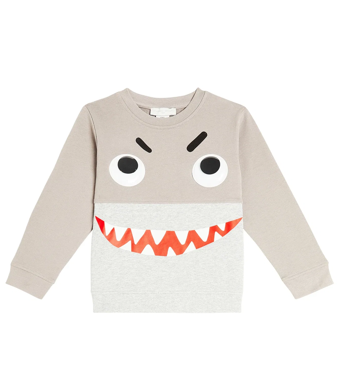Свитшот хлопковый Stella Mccartney Kids, серый