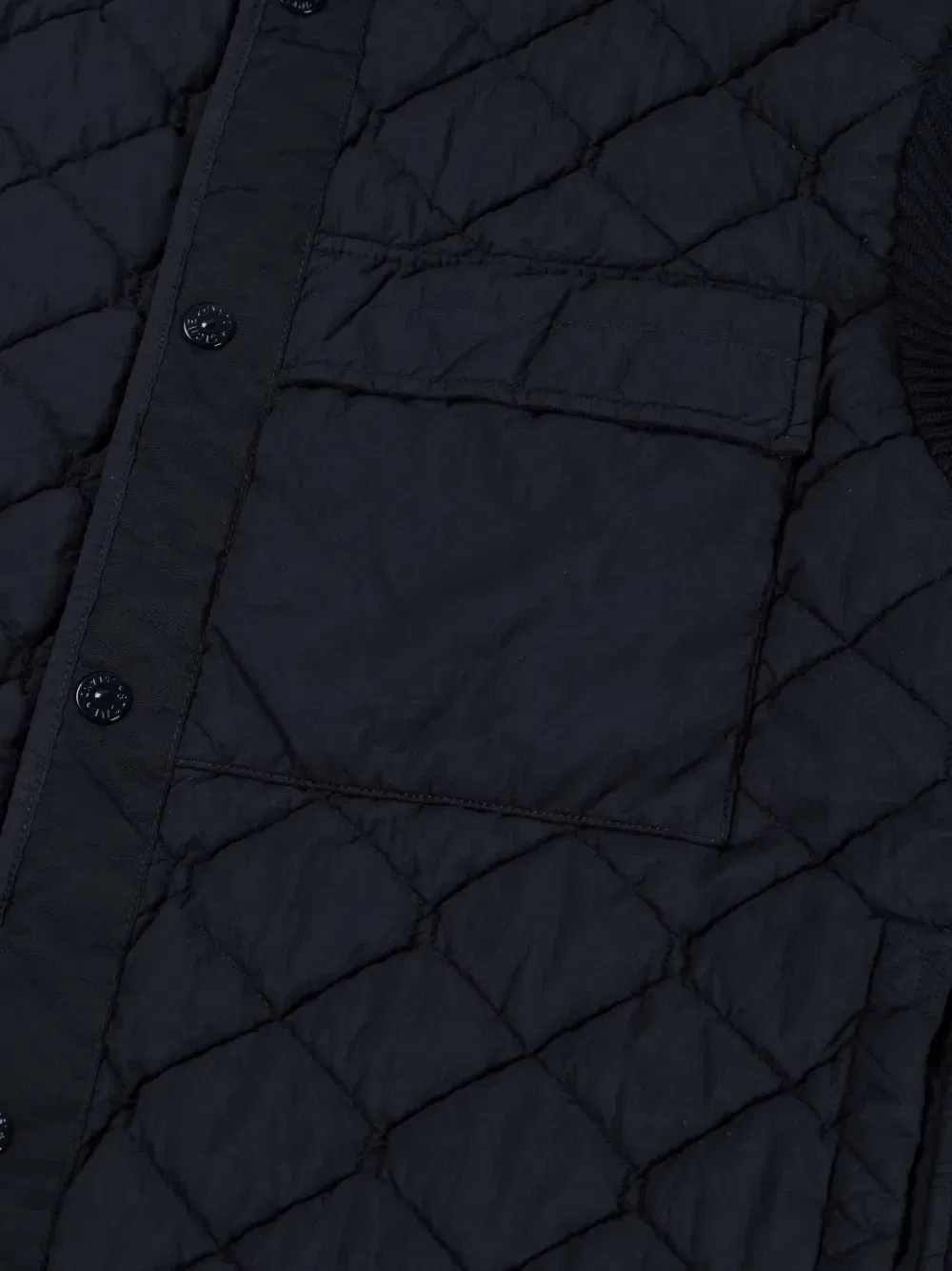 Куртка с стегаными вставками Stone Island, черный — фото 2
