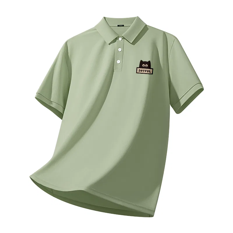 Детское поло с быстросохнущей тканью MINISO, Цвет Gray Pea Green