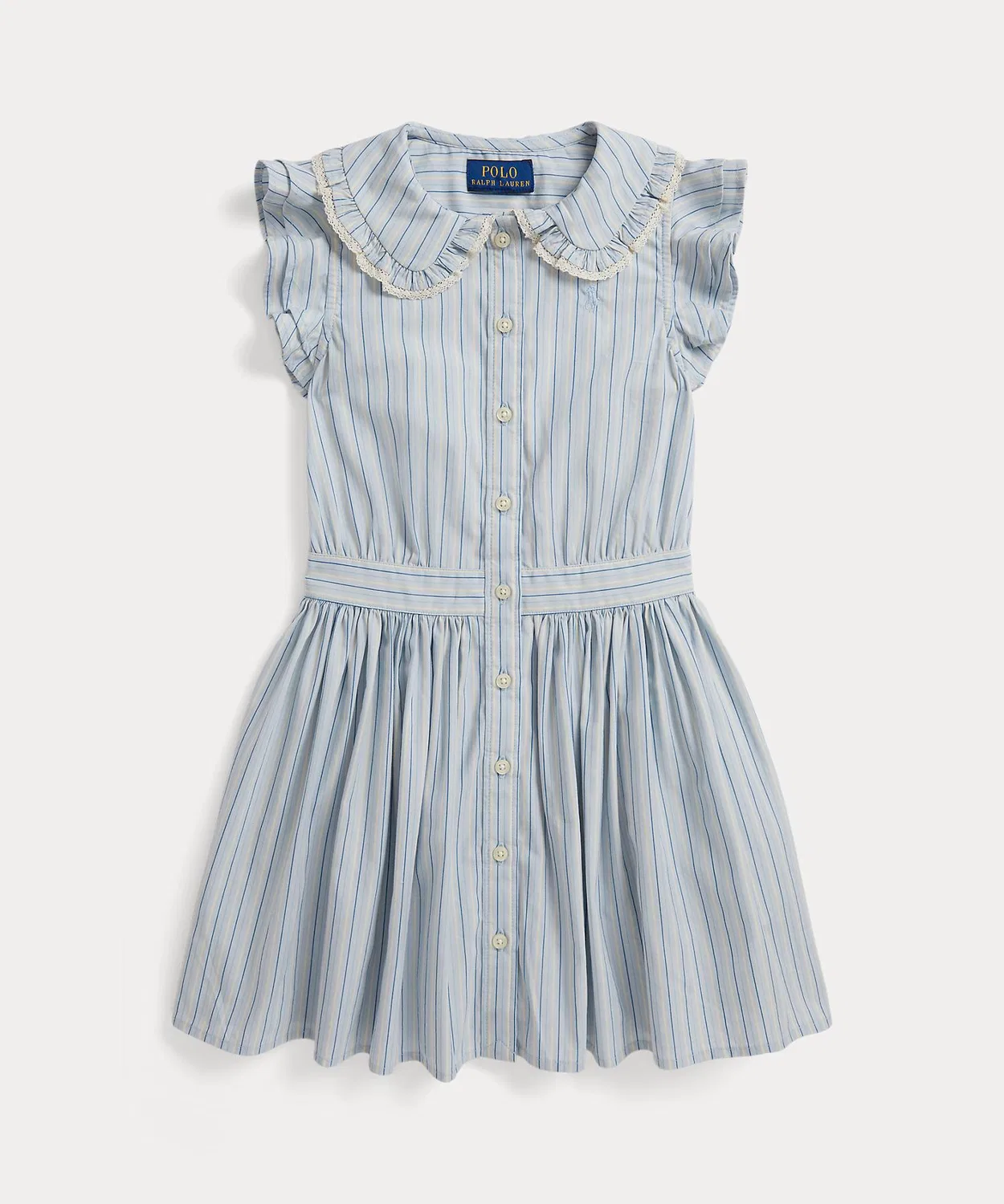 Детское платье-рубашка из хлопка с принтом Polo Ralph Lauren Childrenswear, Multi