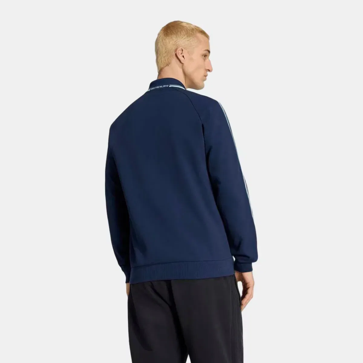 Мужская куртка-антем с принтом Германия 2026 Anthem Jacket adidas, Azul Marino — фото 2