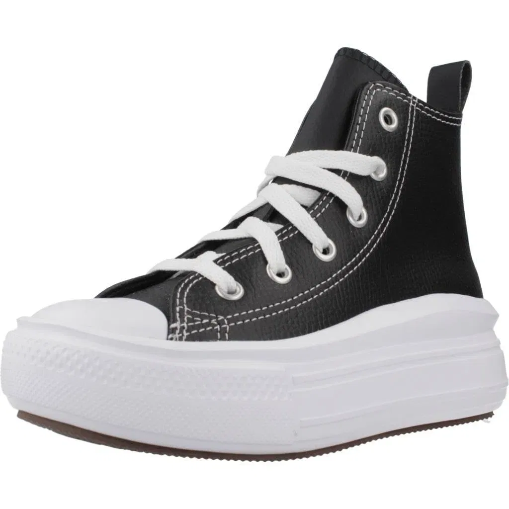 Детские кроссовки для мальчиков высокие Converse Chuck Taylor All Star Move Hi Shoes A02067C, Black White