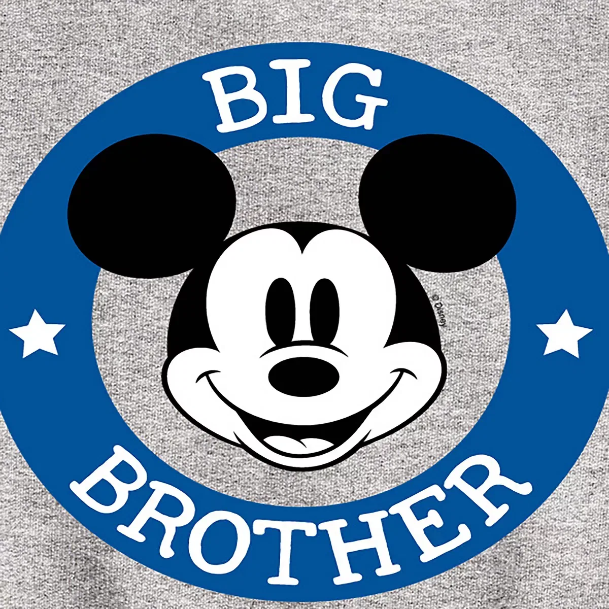 Детский свитшот для мальчиков с принтом Mickey Big Brother Disney, Athletic Heather — фото 2