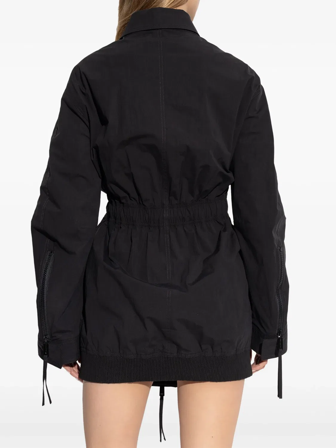 DSQUARED2 Черное тренч-пальто из хлопка — фото 3