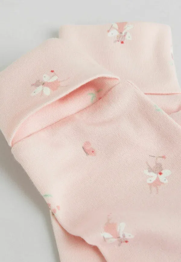 Комплект пижамы из 7 предметов с цветочным принтом Regular fit 7 pack - sleep suit Next, white pink, белый/розовый — фото 2