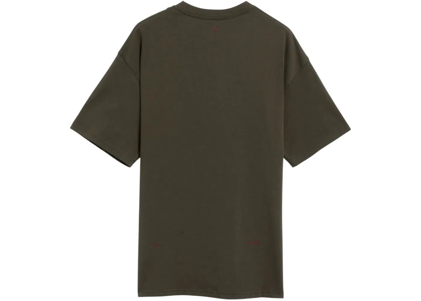 Мужская футболка с длинным рукавом T-shirt Nike, Cargo Khaki/Team Red — фото 2
