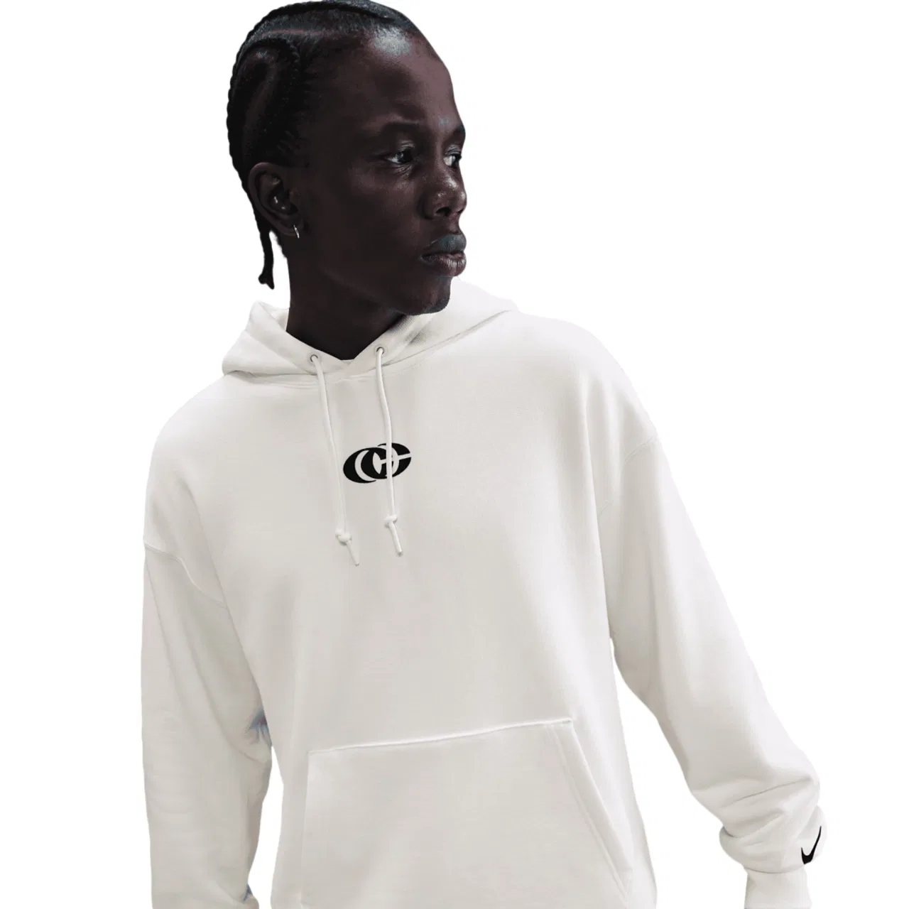 Женская толстовка с капюшоном Caitlin Clark U Premium Fleece Nike, цвет Sail — фото 4