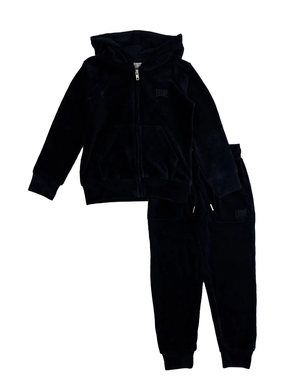 Детский спортивный костюм для девочек с капюшоном Leone 1947 Apparel, Черный