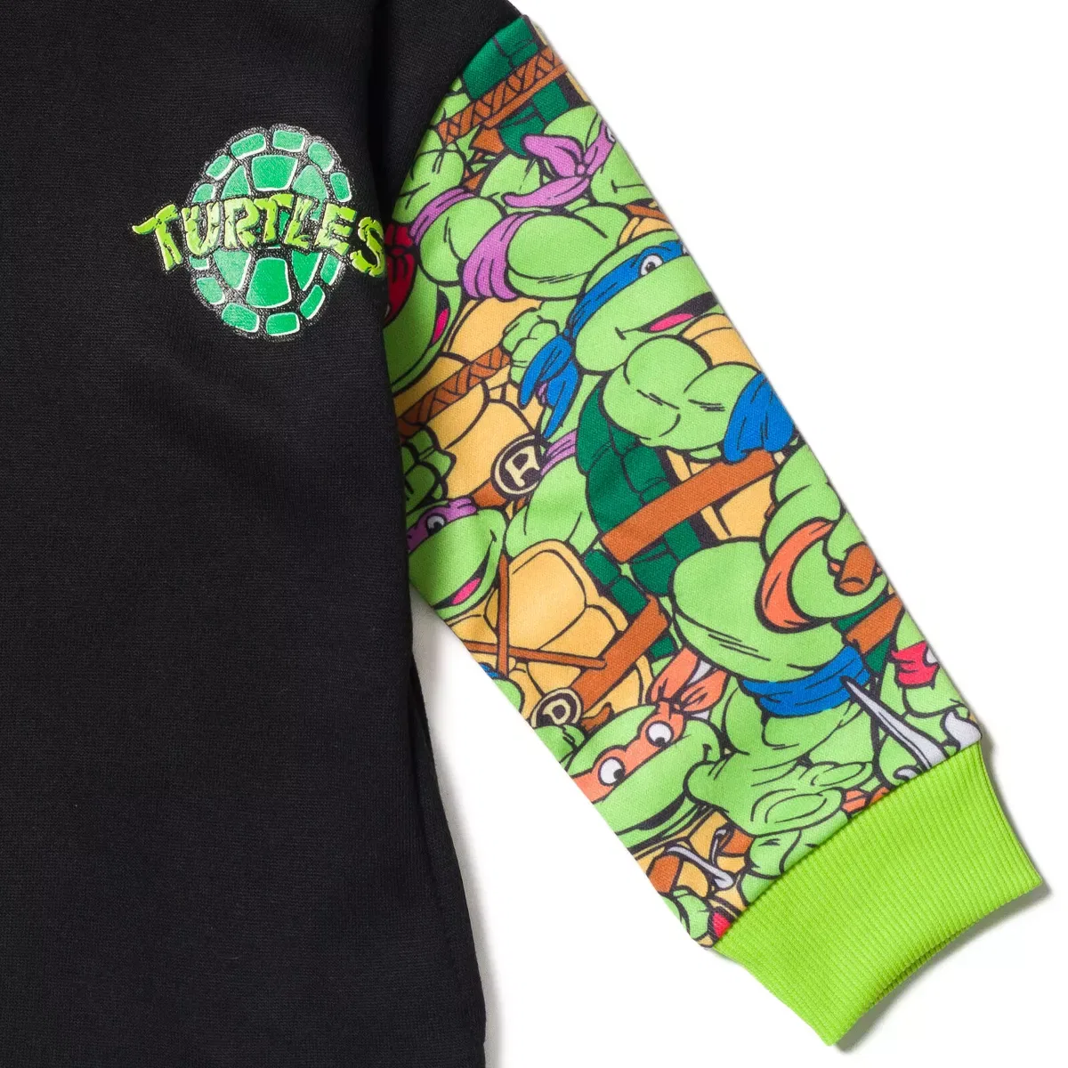 Детское худи с принтом Teenage Mutant Ninja Turtles Teenage Mutant Ninja Turtles, Black — фото 4