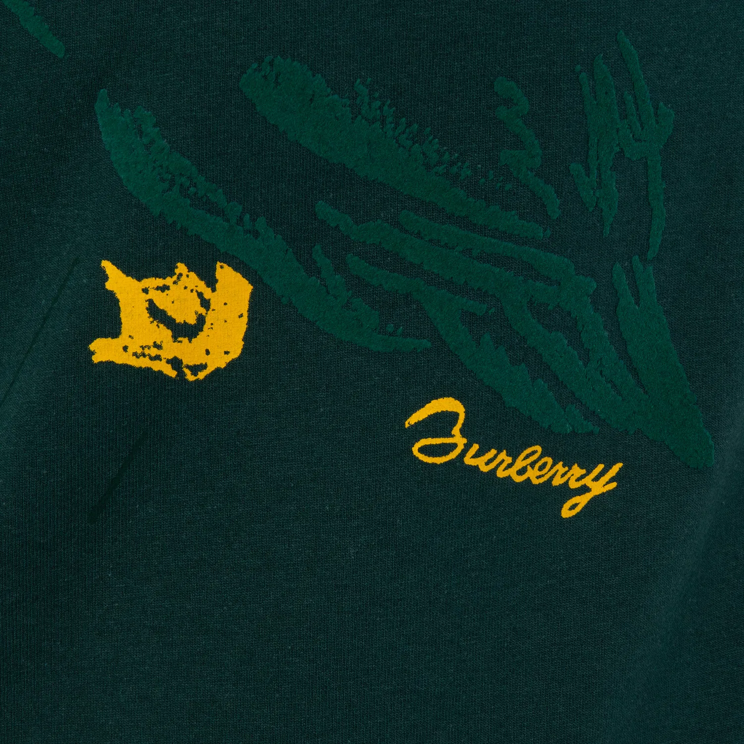 Футболка с принтом Duck Print Cotton Jersey T-Shirt Burberry, Ivy — фото 4