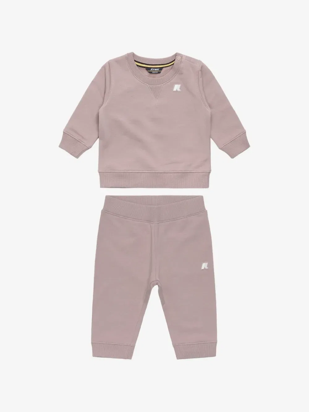 Спортивный костюм с логотипом-нашивкой K-Way Kids, розовый