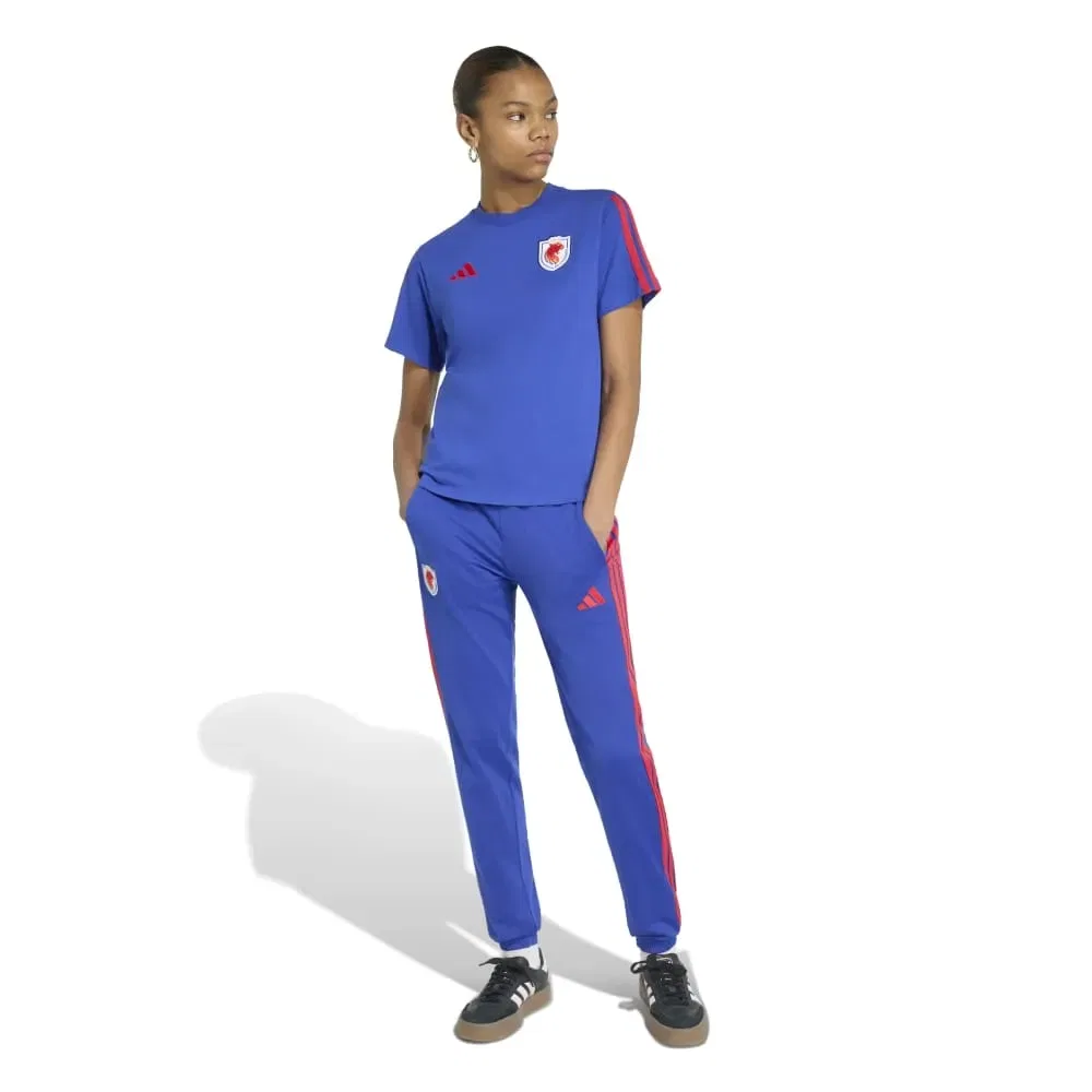 Женская футболка с принтом Olympique De Lyon DNA Adidas, Blue — фото 4