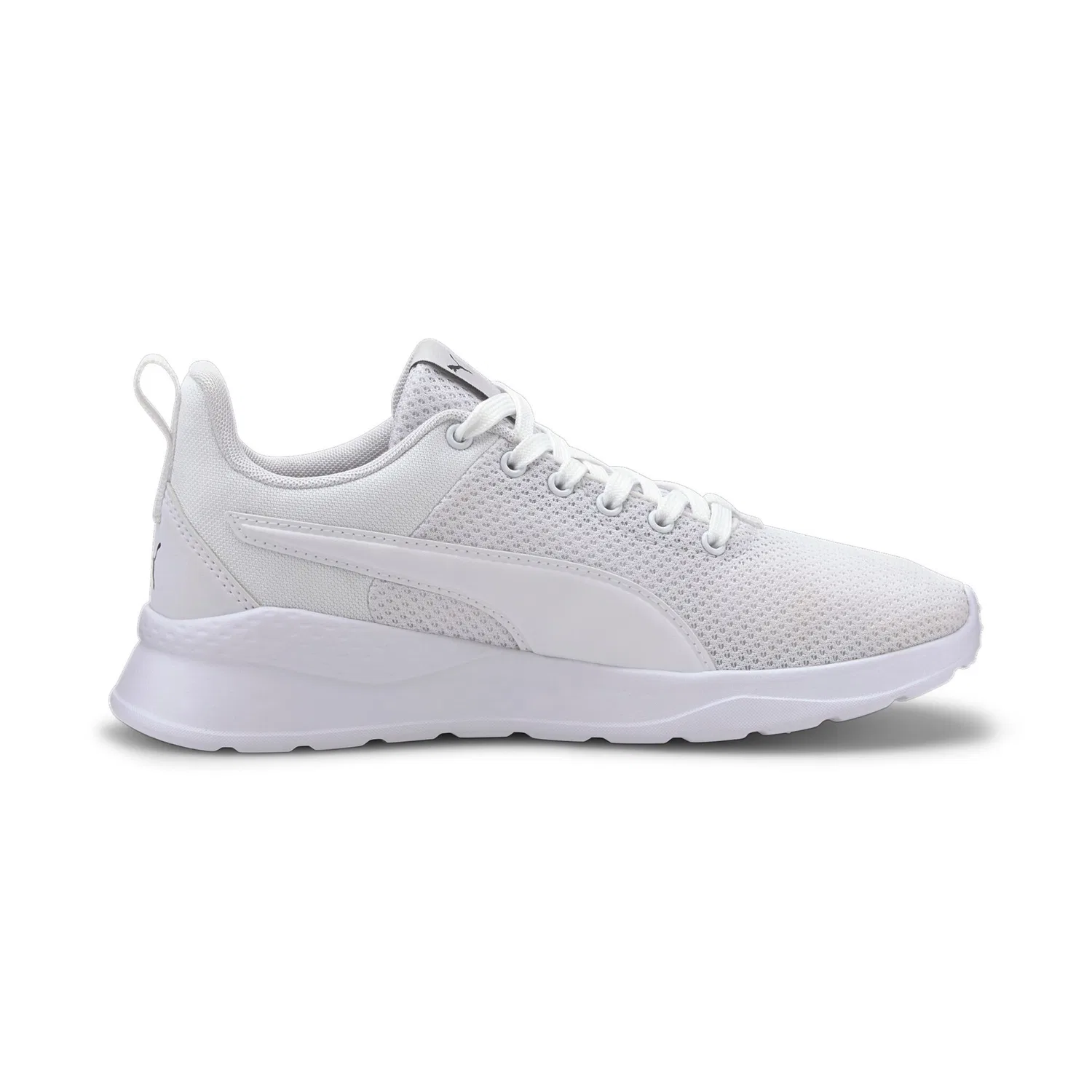 Детские текстильные кроссовки с дышащим верхом PUMA, White — фото 3