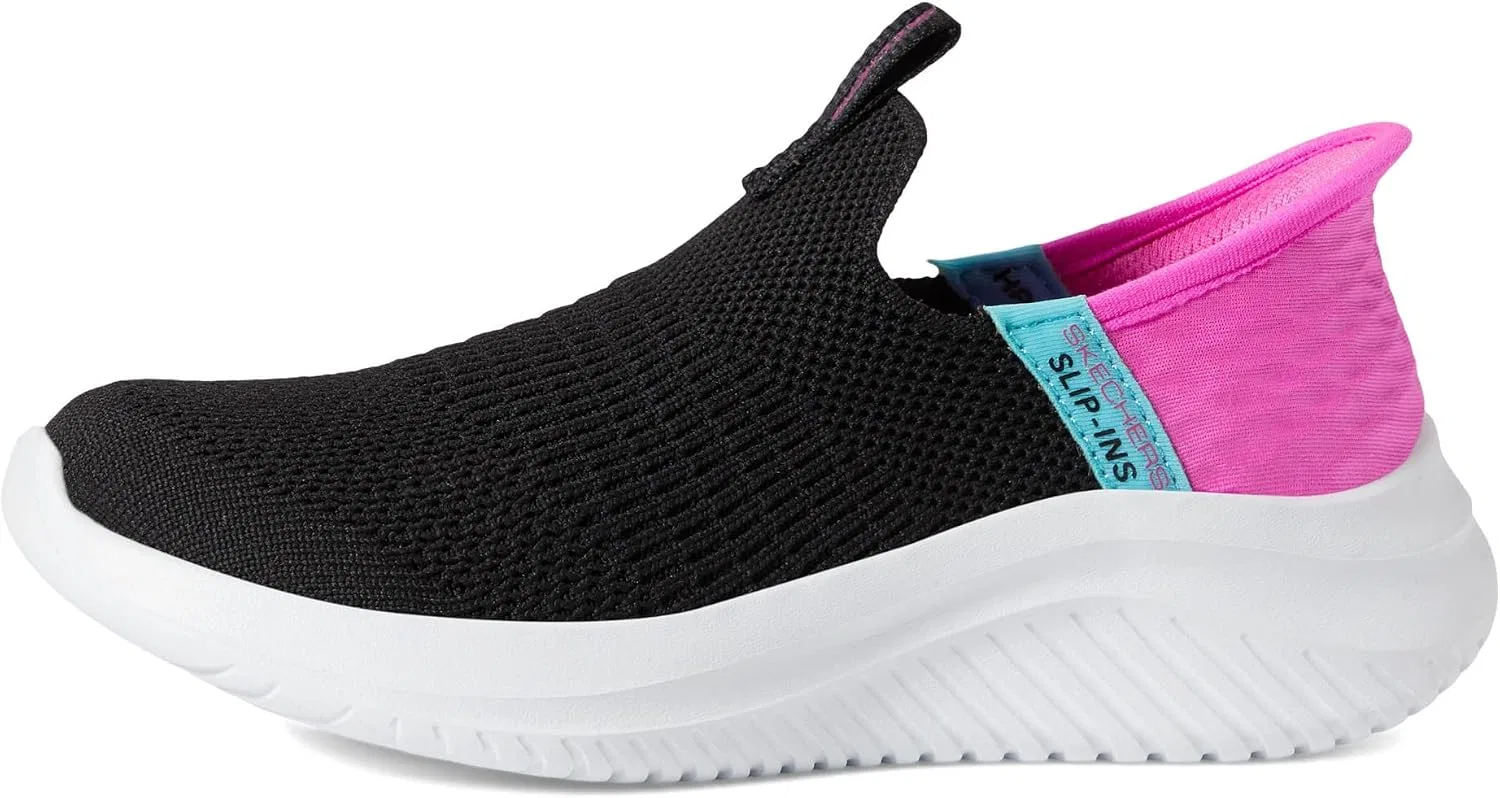 Детские кроссовки для девочек Ultra Flex 3.0 Skechers, Black/Pink — фото 4