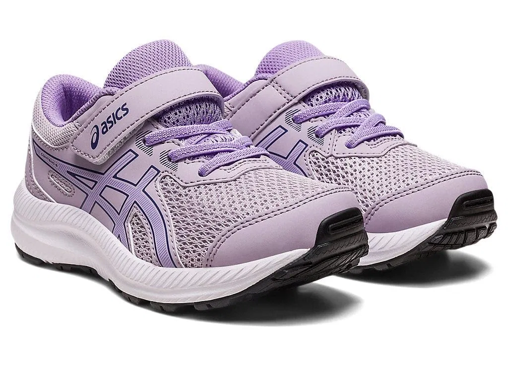 Детские кроссовки для мальчиков с липучкой Contend 8 ASICS, Dusk Violet Digital Violet — фото 3