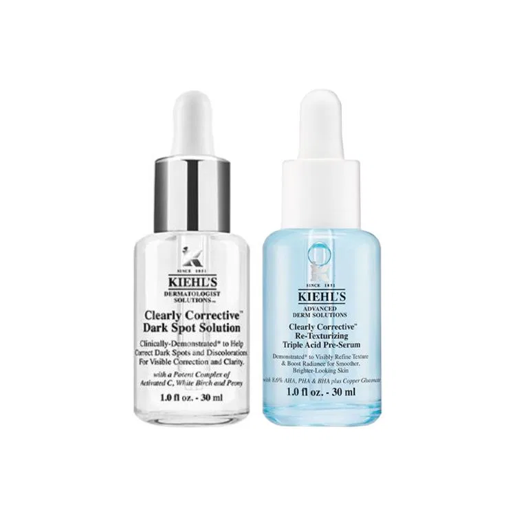 Набор сывороток для лица Kiehl's Skin Refining Lotion Set, 50 мл+50 мл, Kiehl's, White Bottle Serums — фото 2