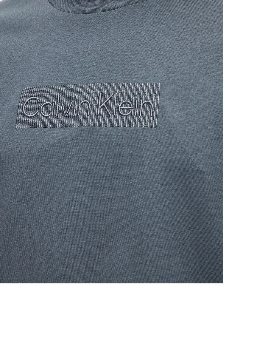 Рубашка Calvin Klein '20S' в графитовом и серебристо-сером цветах — фото 2
