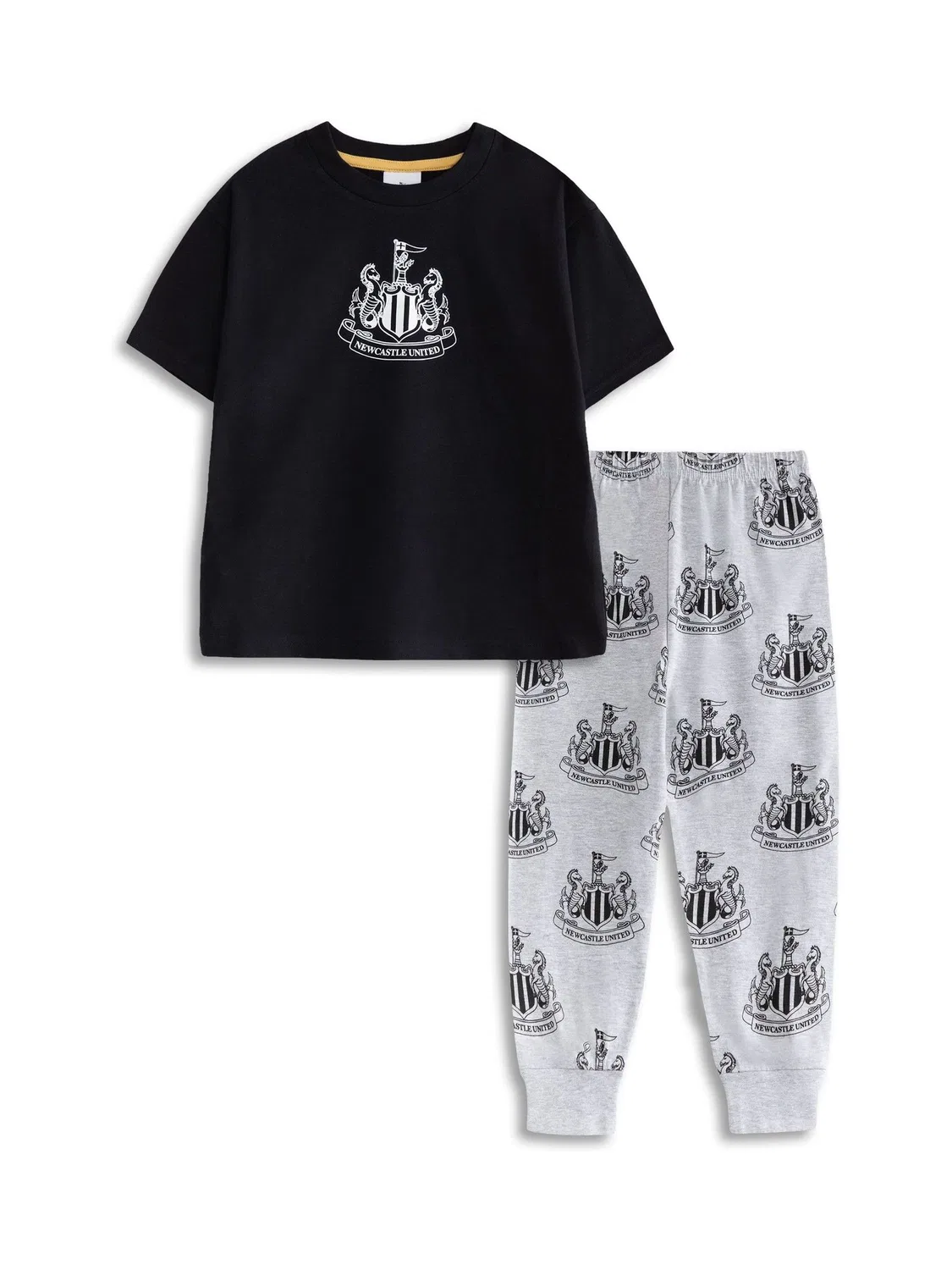 Пижамный комплект с логотипом Newcastle United Vanilla Underground, черный