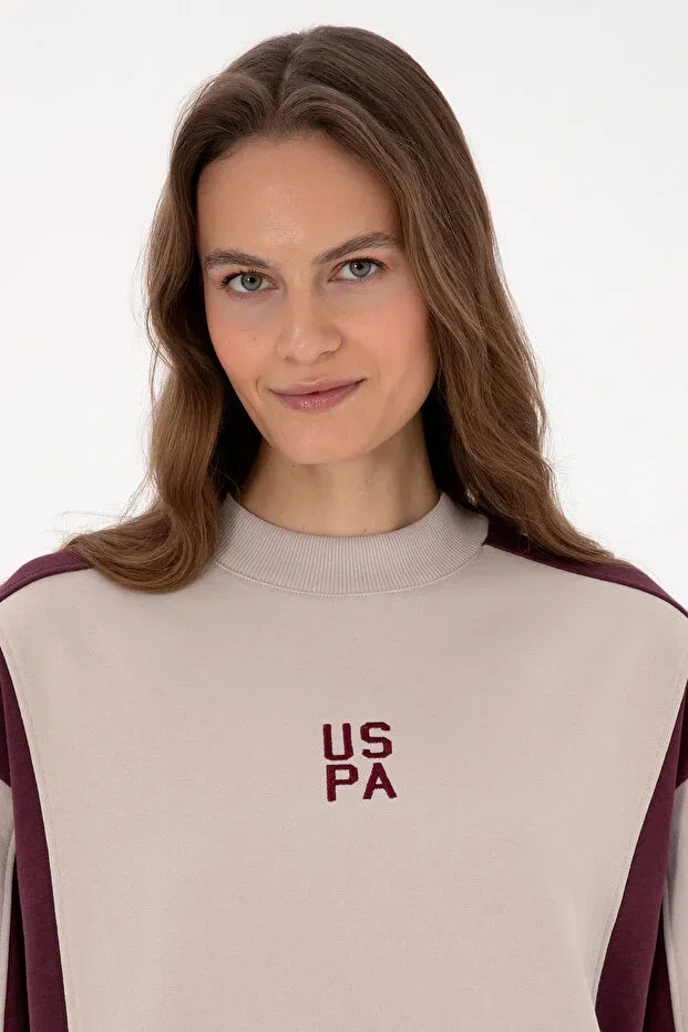 Женские свитшот с длинным рукавом U.S. Polo Assn., Plum — фото 2