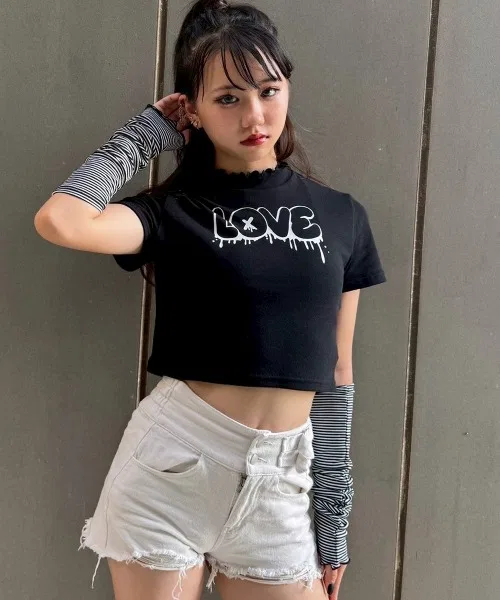 Детская футболка с длинным рукавомLOVE RandS, Red — фото 4