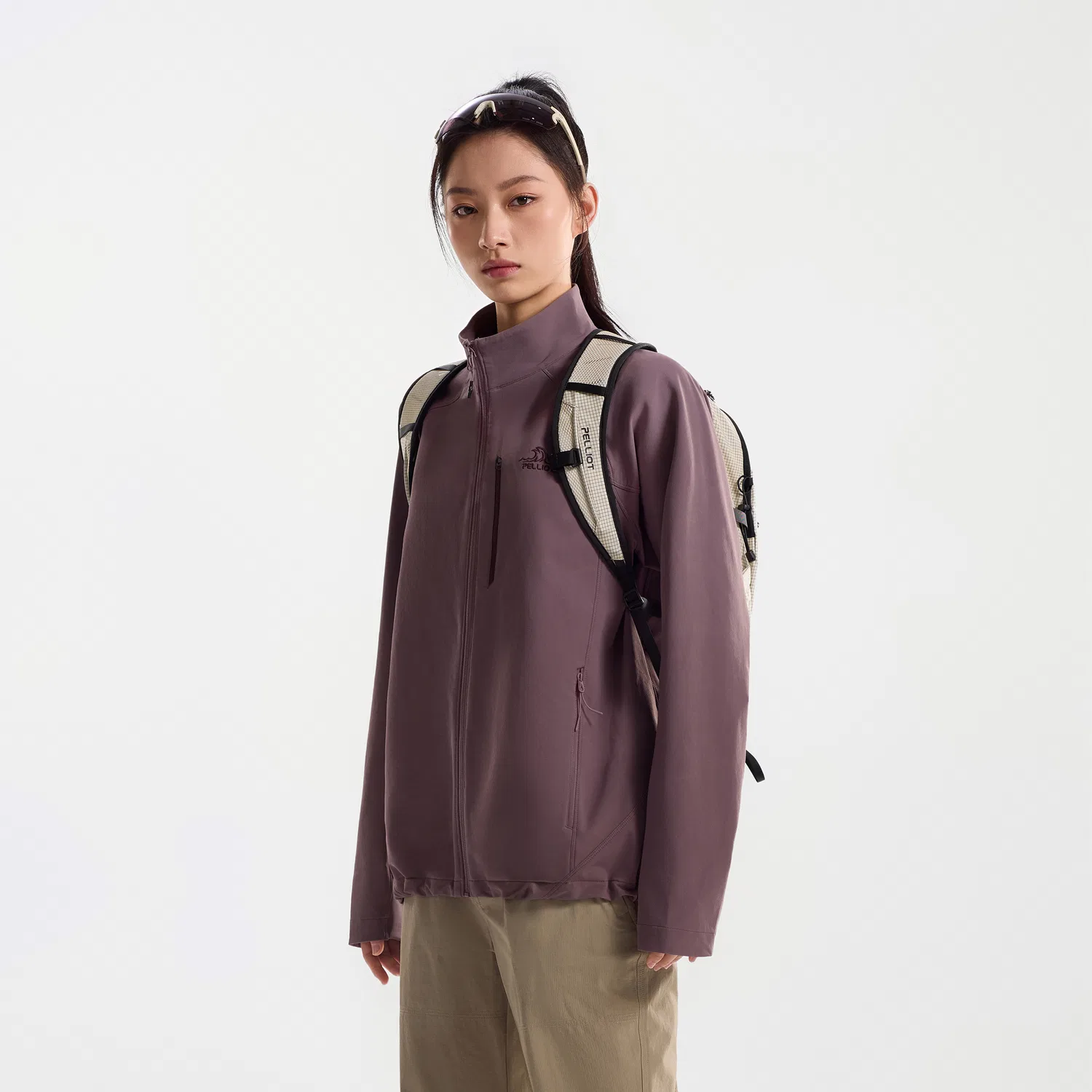 Детская софтшелл-куртка PELLIOT, Pine Smoke Purple — фото 4