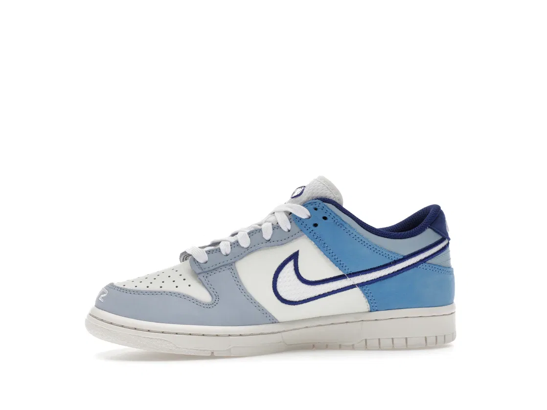 Детские кроссовки Lifestyle Nike Dunk Low, Sail/Sail/Light Armory Blue/White — фото 3