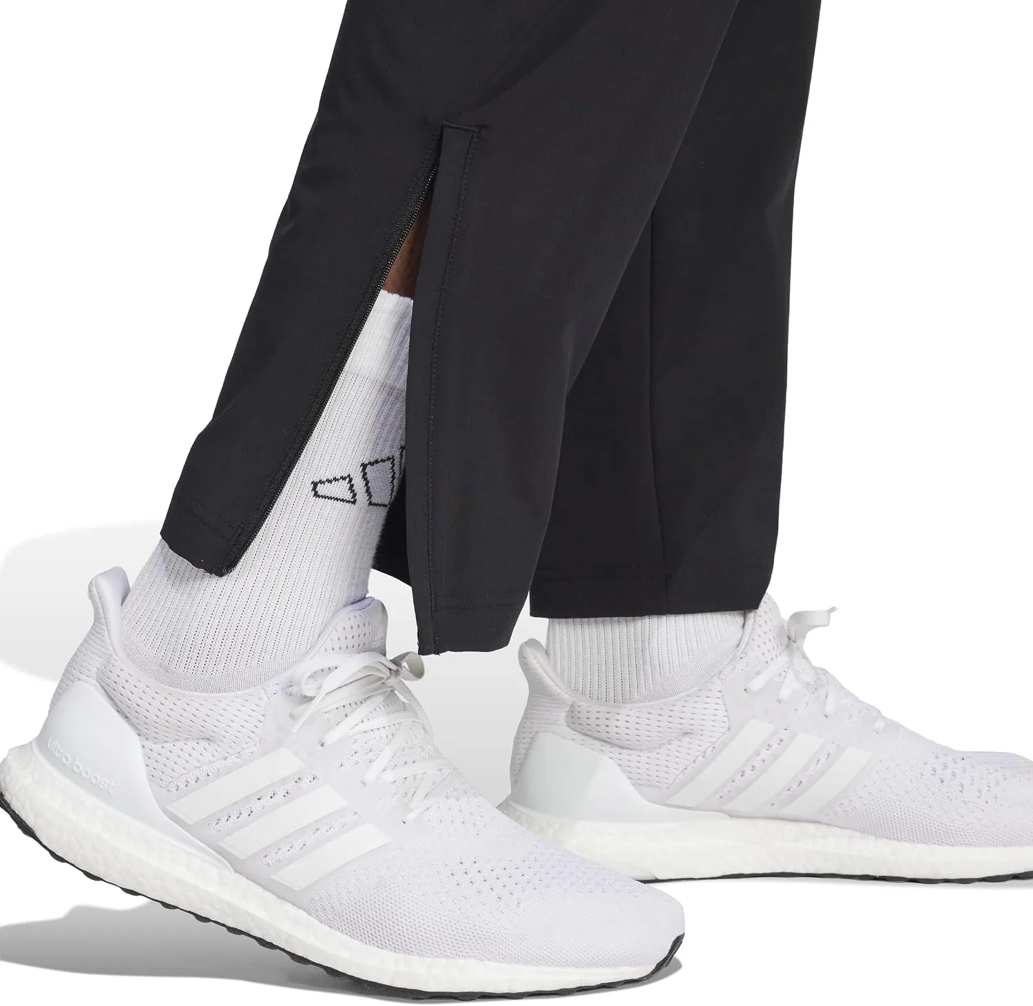 Мужские спортивные брюки с застежками на щиколотках House of Tiro adidas, чёрный — фото 3