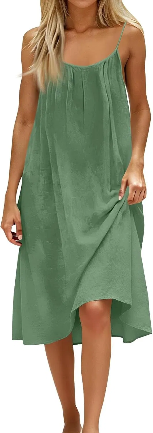 Женское летнее платье с открытой спиной на бретелях, Mint Green — фото 4