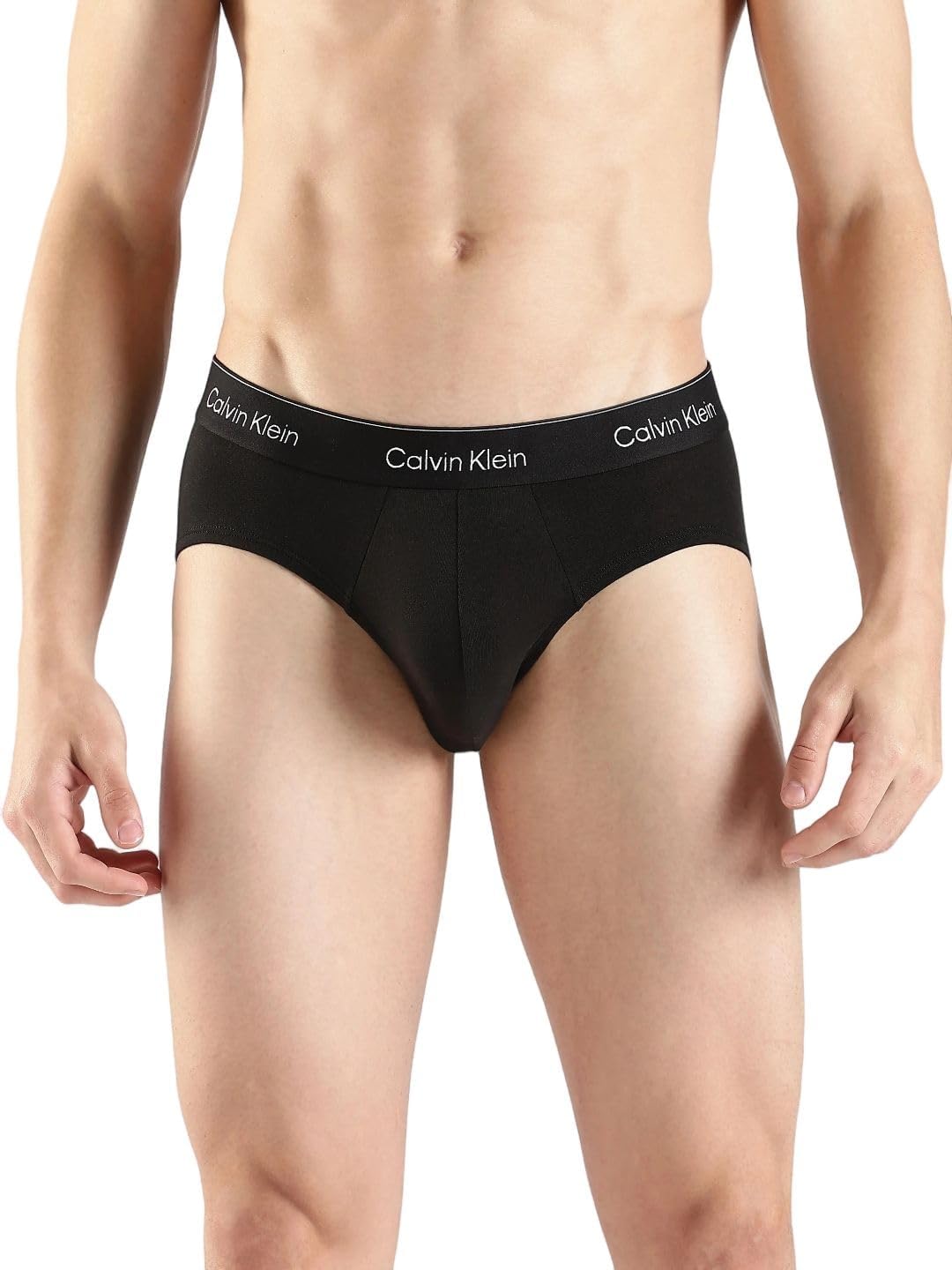 

Комплект из 3 трусов-брифов Calvin Klein Men's Icon Cotton Stretch, 3 Black W/ Black Wbs