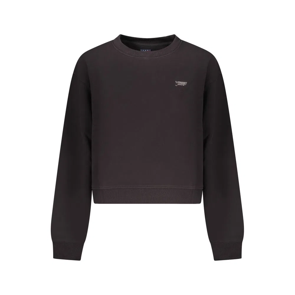 Женский свитшот с тисненым логотипом Tommy Hilfiger, Black