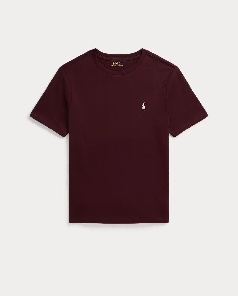 Детская футболка для девочек хлопковая Polo Ralph Lauren, Burdeos