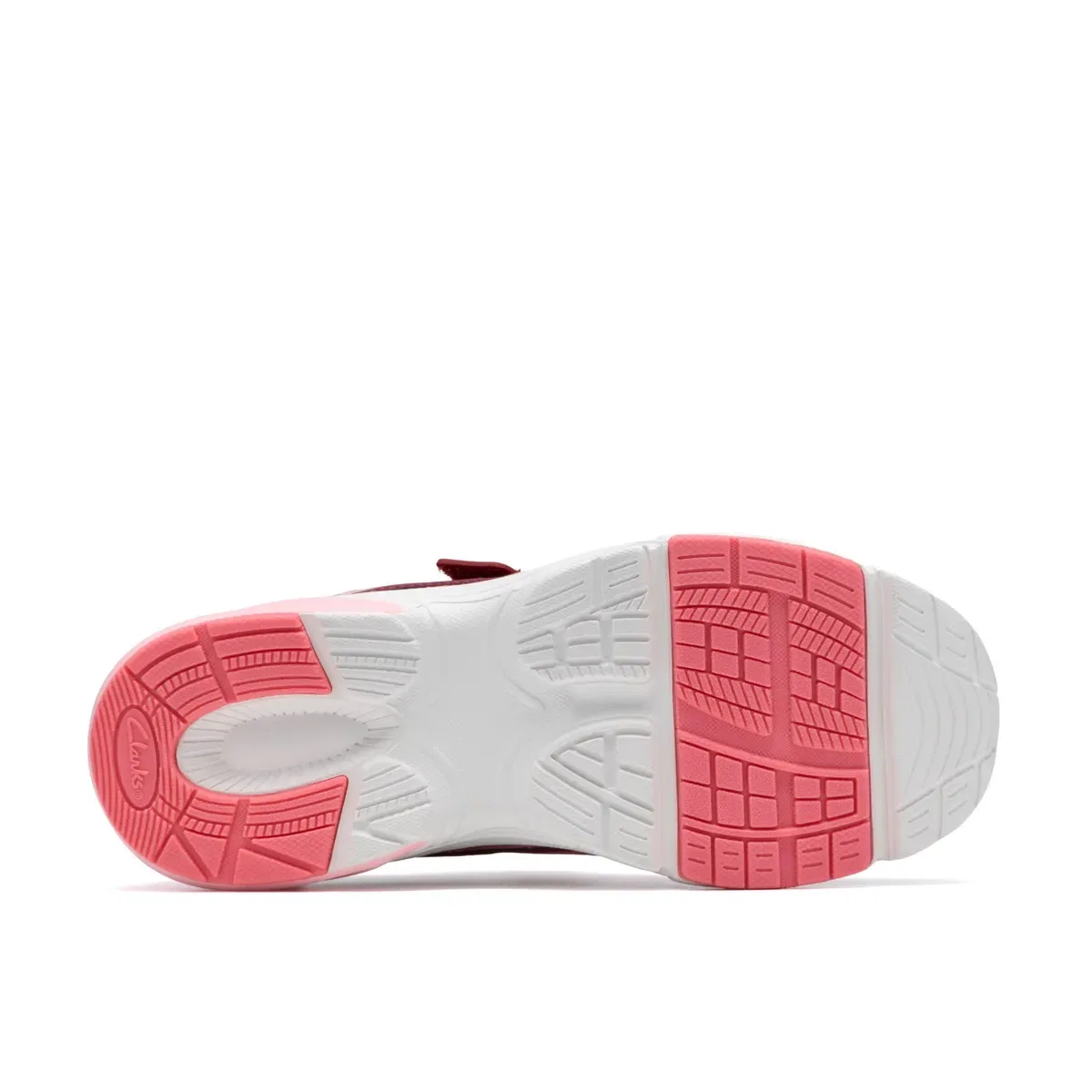 Детские кроссовки с комбинированным верхом Craftonmove K, Clarks, Pink — фото 3