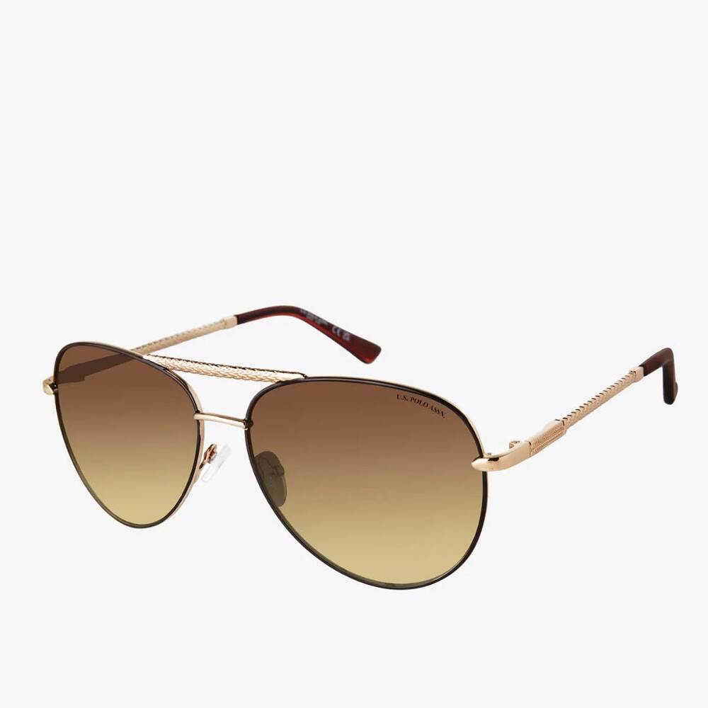 

Солнцезащитные очки U.S. Polo Assn. Classic Aviator, золотистый / коричневый