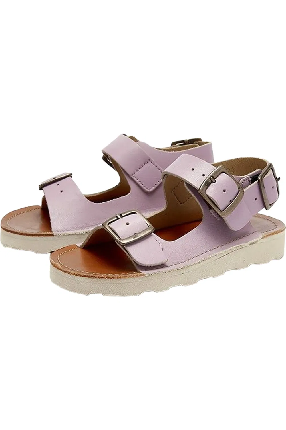 Детские сандалии на трех пряжках Spike Young Soles, Lilac — фото 2