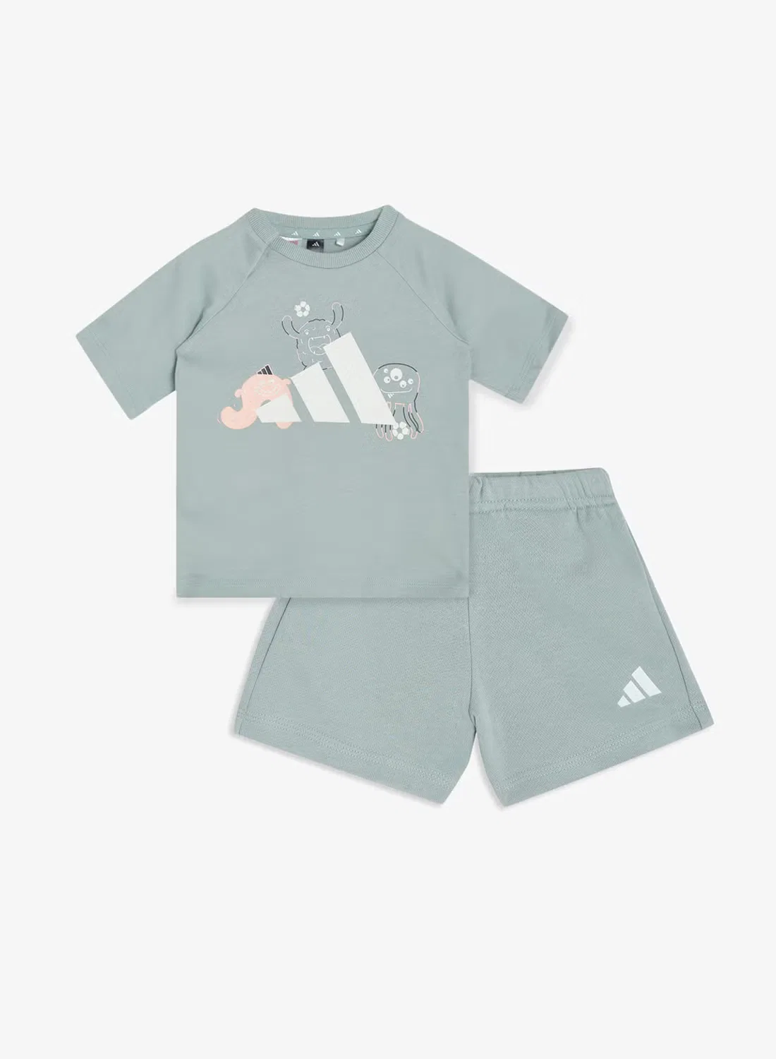 Комплект футболок с принтом Tiro Adidas, белый