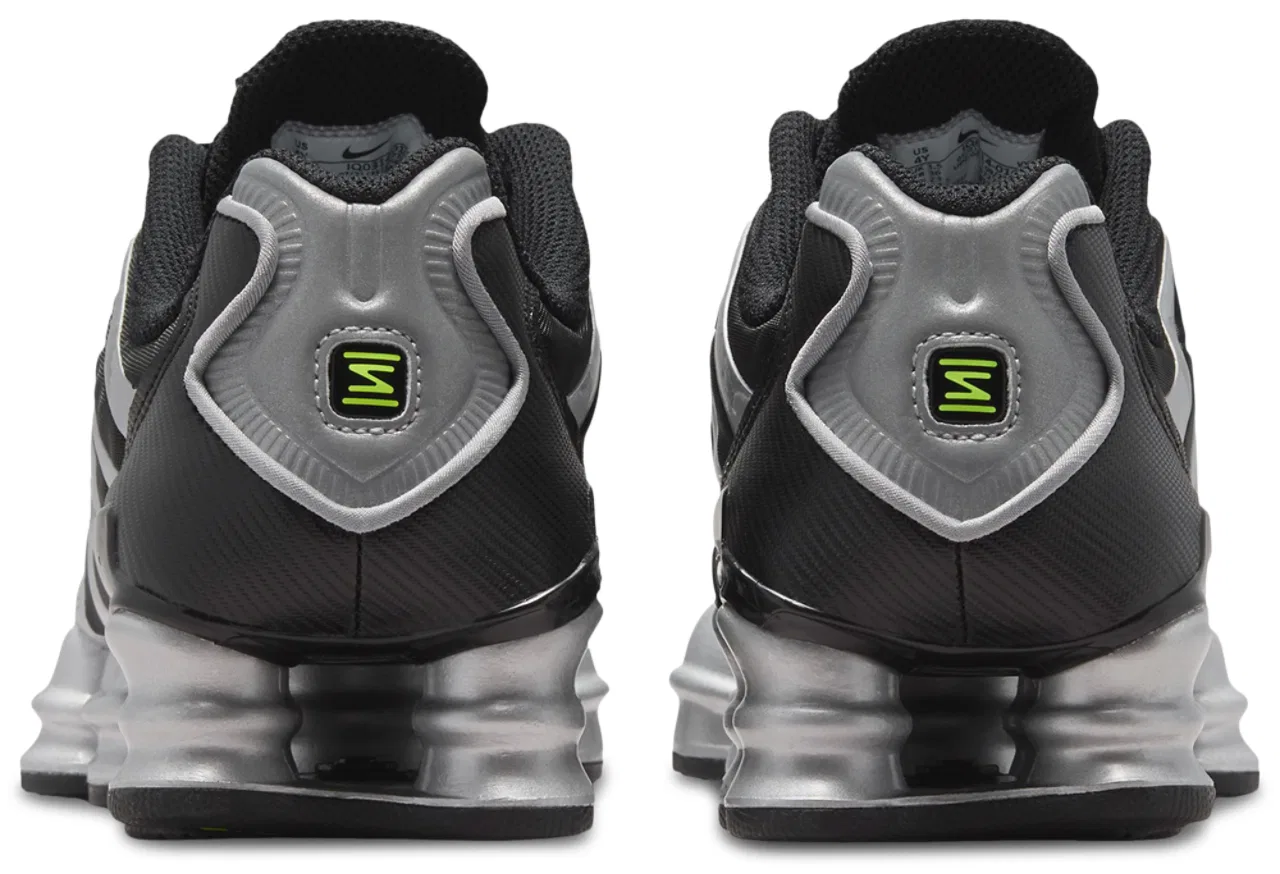 Кроссовки для мальчиков Shox TL Nike, цвет Black/Volt/Metallic Silver — фото 3