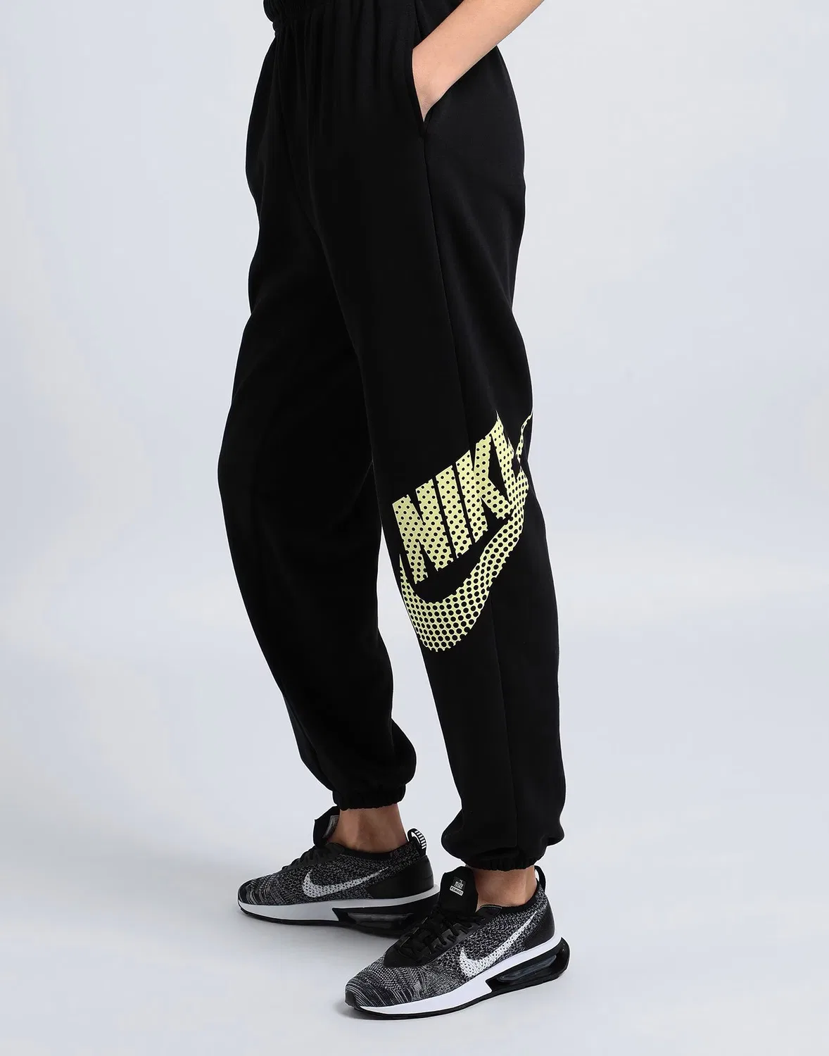 Спортивные штаны из флиса с завышенной талией Nike Sportswear Oversized Fleece Dance Pants, черный — фото 4