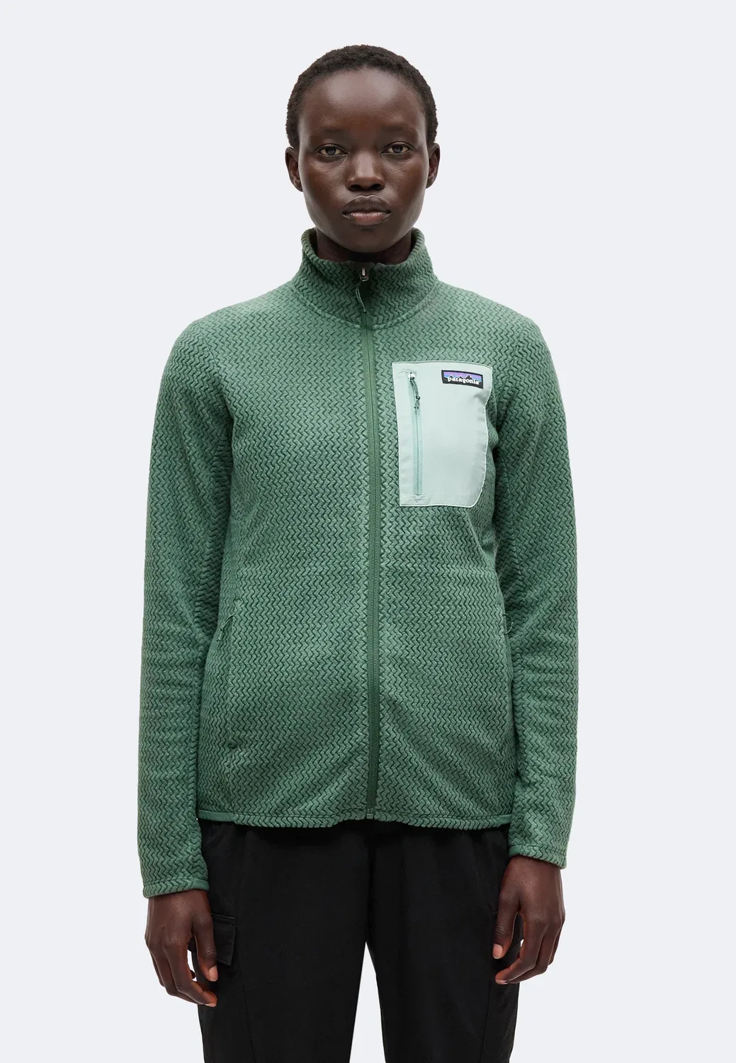 Куртка R1 air - флисовая Patagonia, Canopy Green