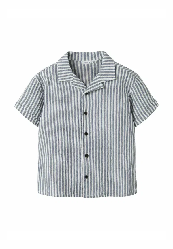 Футболка с коротким рукавом, хлопковая, Short sleeved Name It, Vintage Indigo, индиго — фото 3