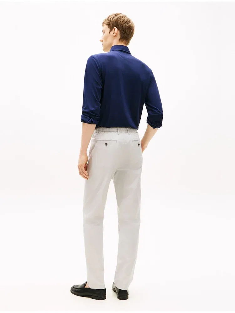 Чиносы Denton Fit, хлопок TOMMY HILFIGER, Silver — фото 2