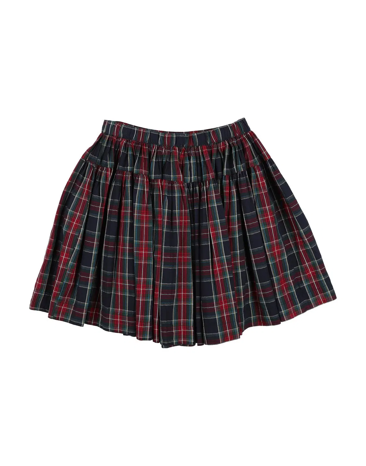 Детская юбка для девочек из твила с принтом Tartan Marmar Copenhagen, красный — фото 2