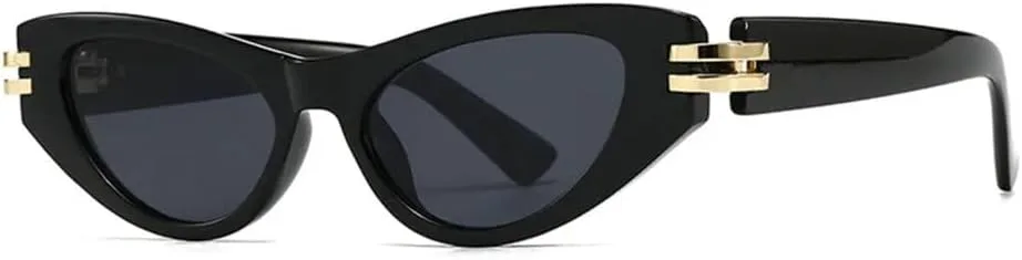 

Солнцезащитные очки MUTYNE Luxury Cat Eye в маленькой оправе для женщин и мужчин, винтажные, сексуальные, популярные, с защитой от УФ-излучения UV400, Black Black
