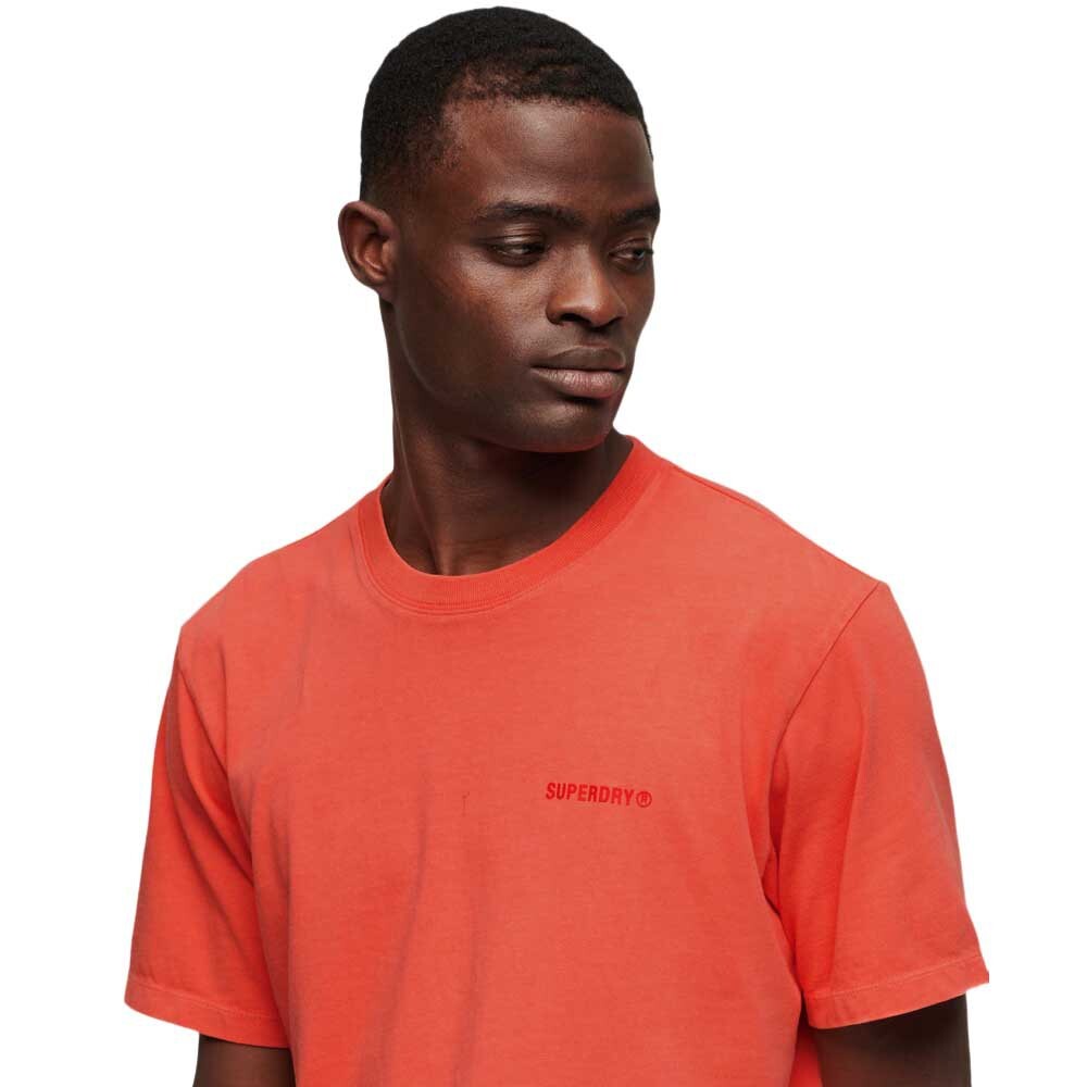 Футболка с коротким рукавом Superdry Overdyed Logo Loose, оранжевый — фото 2