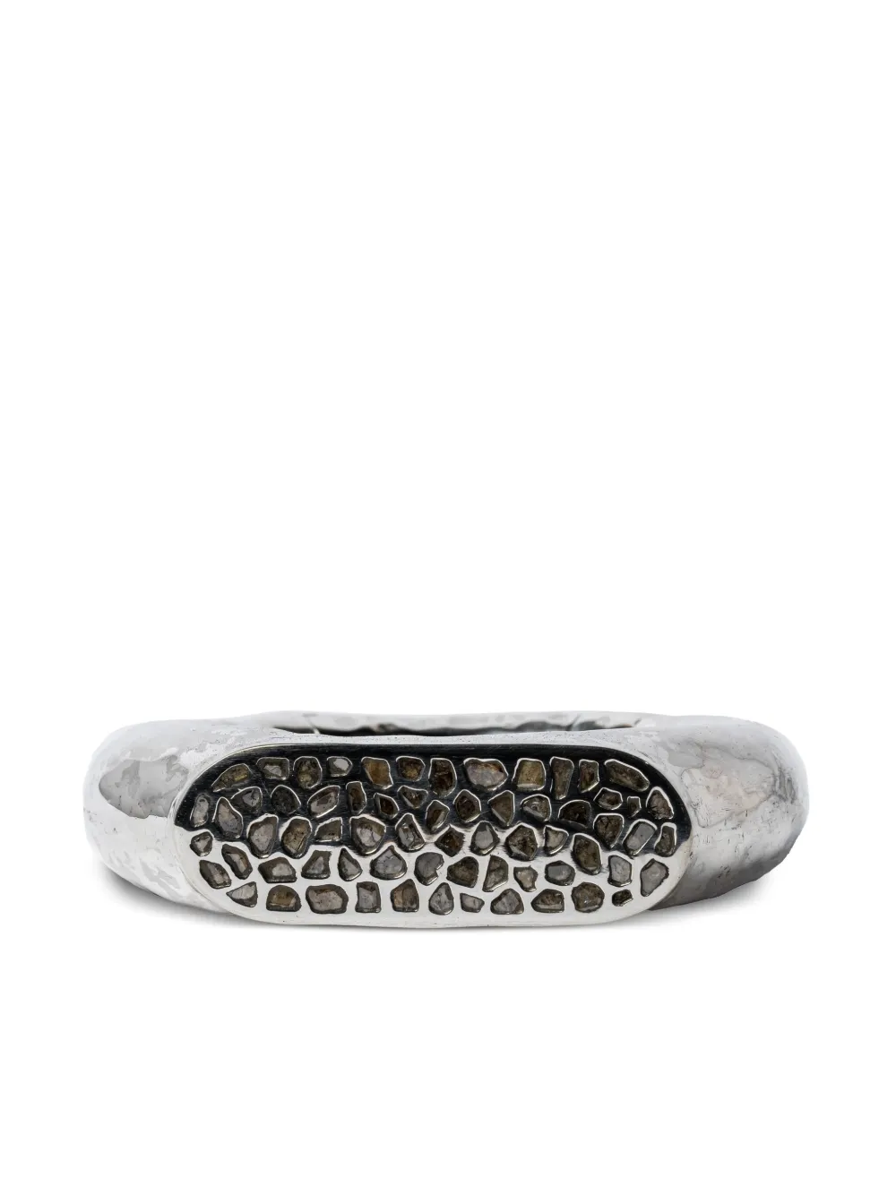 

Браслет Thick Roman с бриллиантами Parts of Four, серебряный