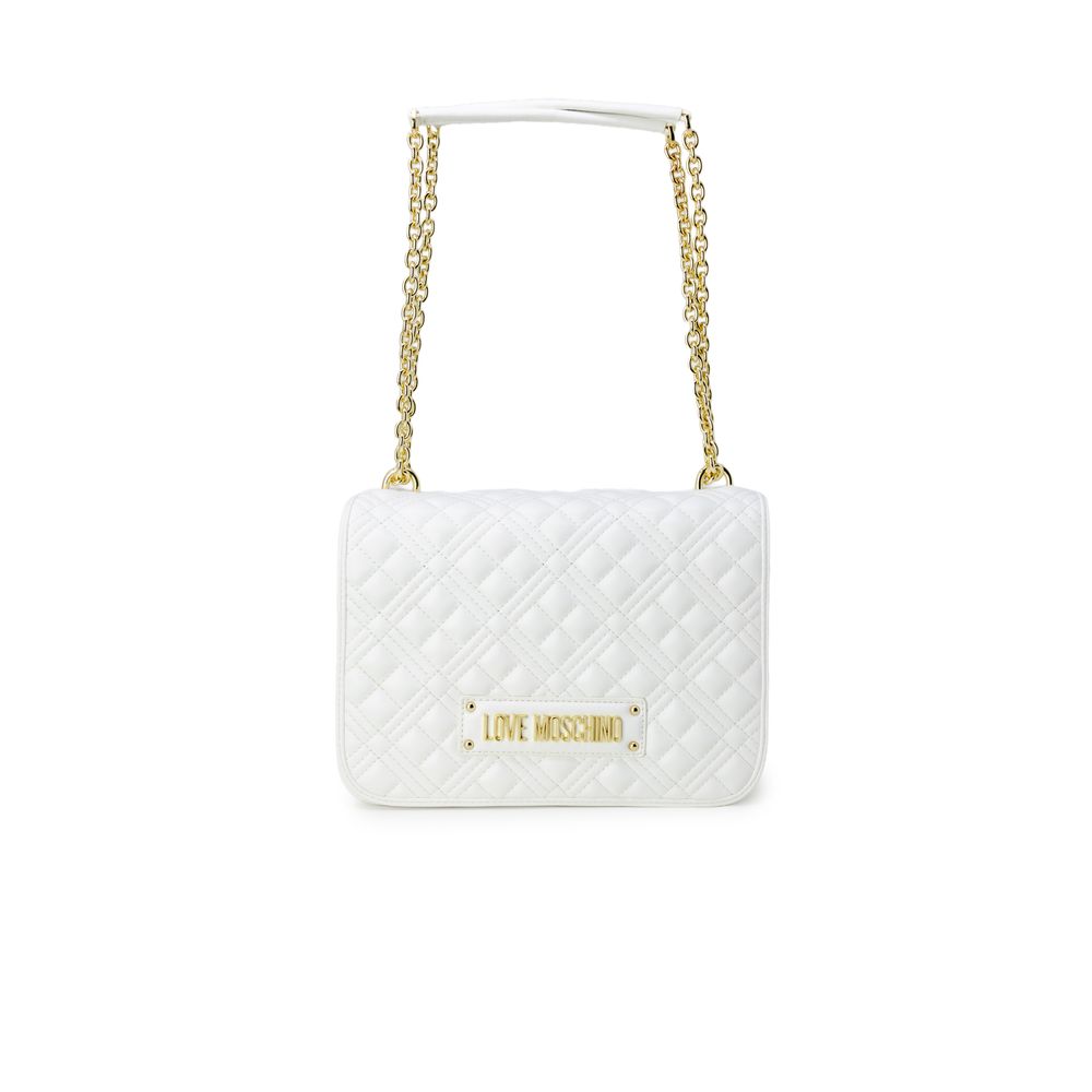 

Белая полиэтиленовая сумка LOVE MOSCHINO